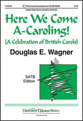 Here We Come A-Caroling! SATB choral sheet music cover